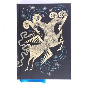 The Folio Diary 2016 with Black and Gold Mythic Ram Hardcover Daily Planner